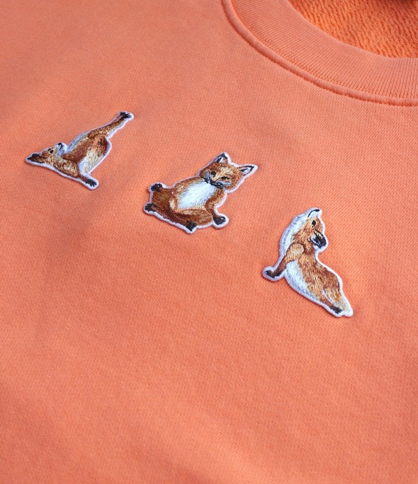Sweatshirt yoga online fox patches